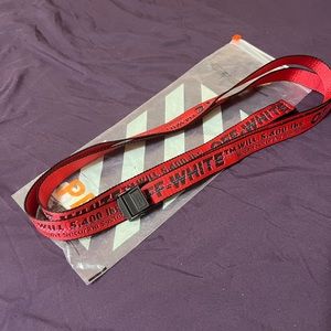 CARRYOVER MINI INDUSTRIAL BELT RED OFF-WHITE